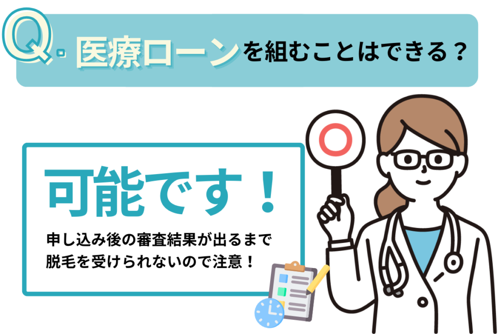 医療ローンを組むことはできますか？