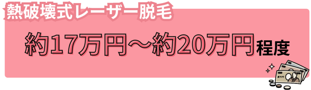 熱破壊式の料金相場