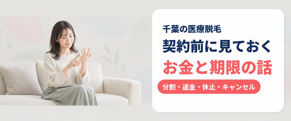 千葉の医療脱毛で契約前に確かめたい支払い方法と途中解約の条件