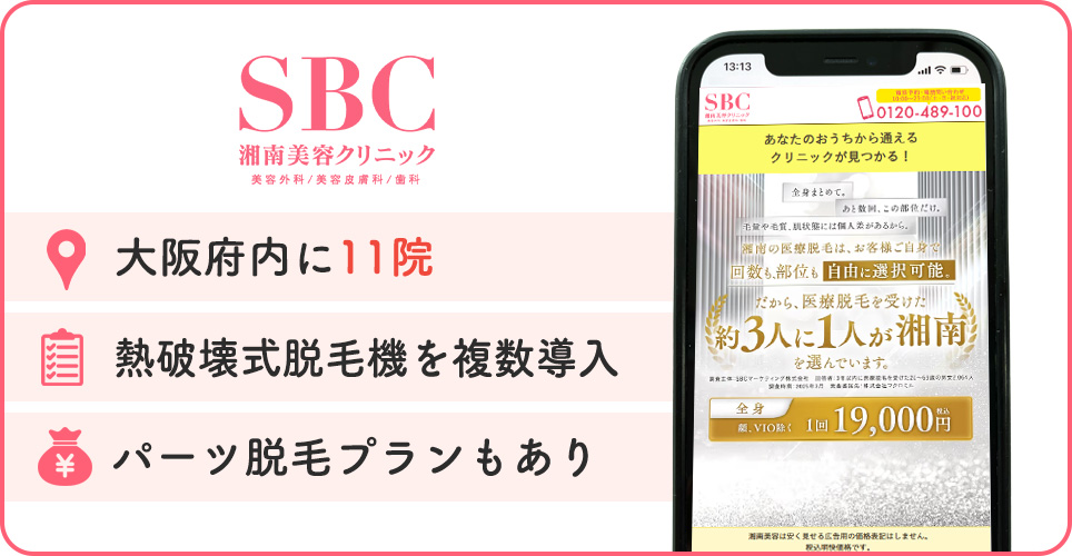 湘南美容クリニックの特徴バナー
