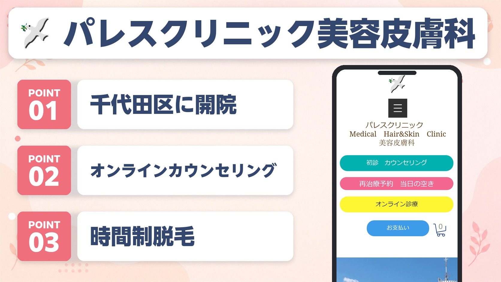 パレスクリニックの特徴まとめバナー