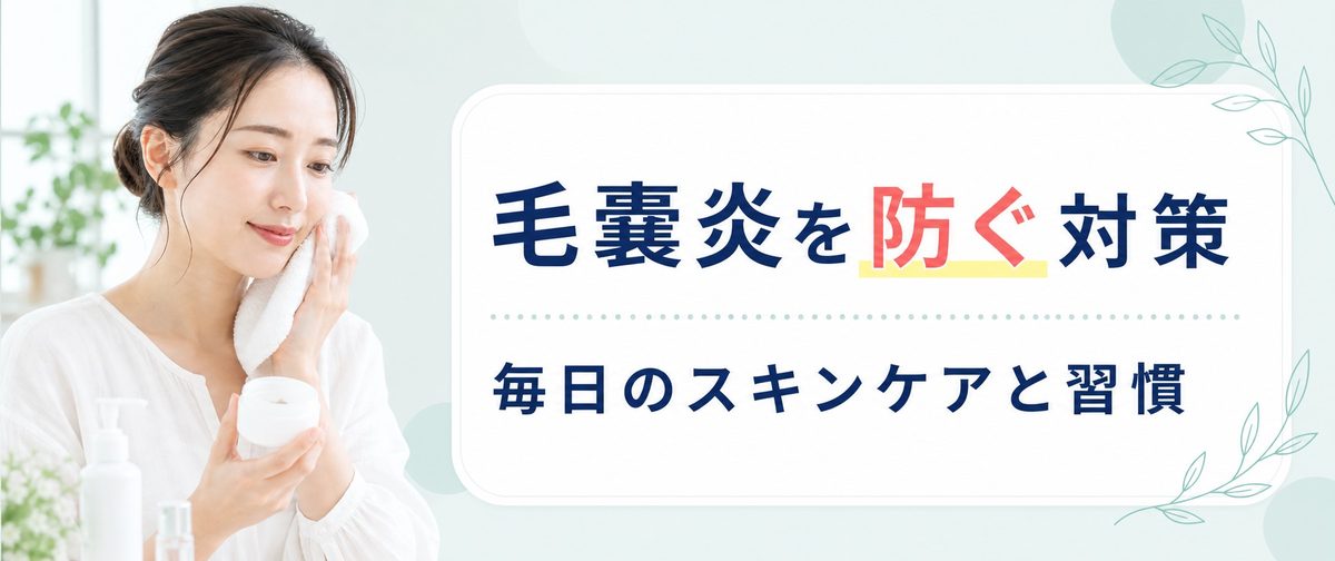 毛嚢炎(毛包炎)を防ぐには？対策を紹介