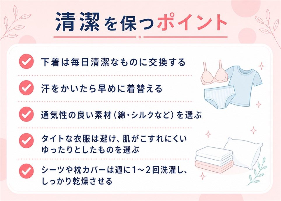 毛嚢炎(毛包炎)を防ぐには？対策を紹介