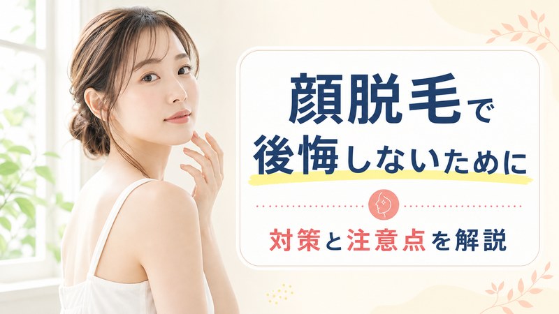 顔脱毛で後悔しないための対策と注意点を解説