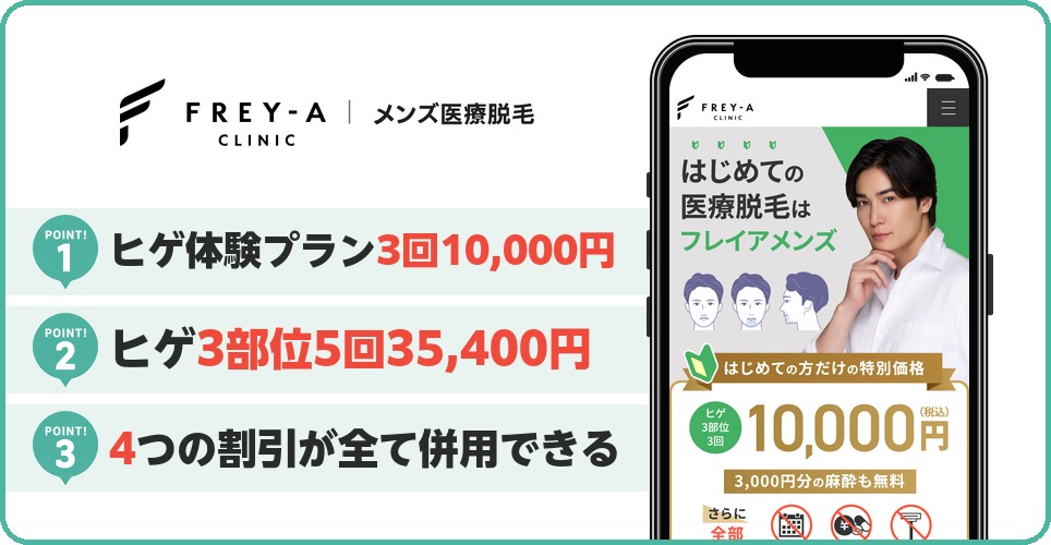 フレイアクリニックメンズの特徴まとめ