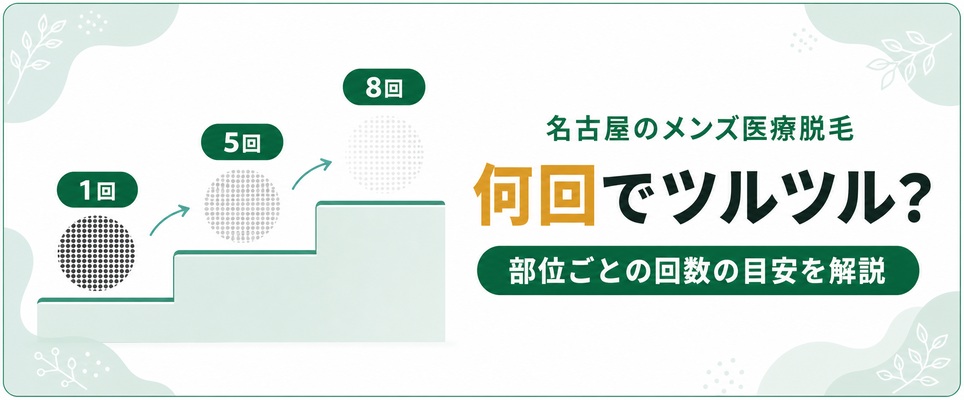 メンズ医療脱毛に必要な回数の目安