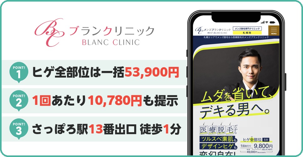 メンズブランクリニックの特徴まとめ