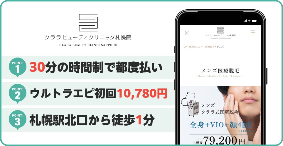 クララビューティクリニックの特徴まとめ