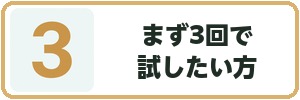 まず3回で試したい方