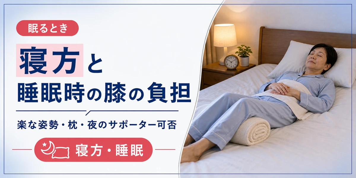変形性膝関節症の寝方と睡眠時の膝の負担