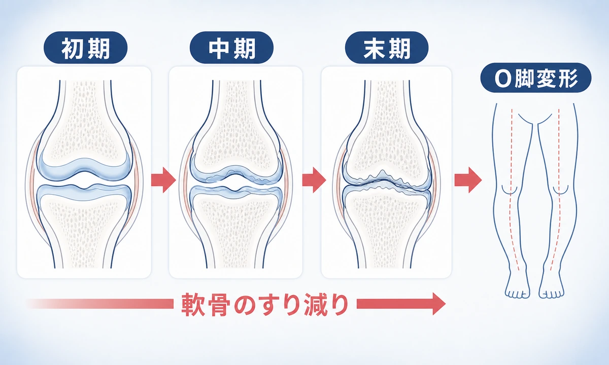 変形性膝関節症とはどんな人に多い？症状と原因