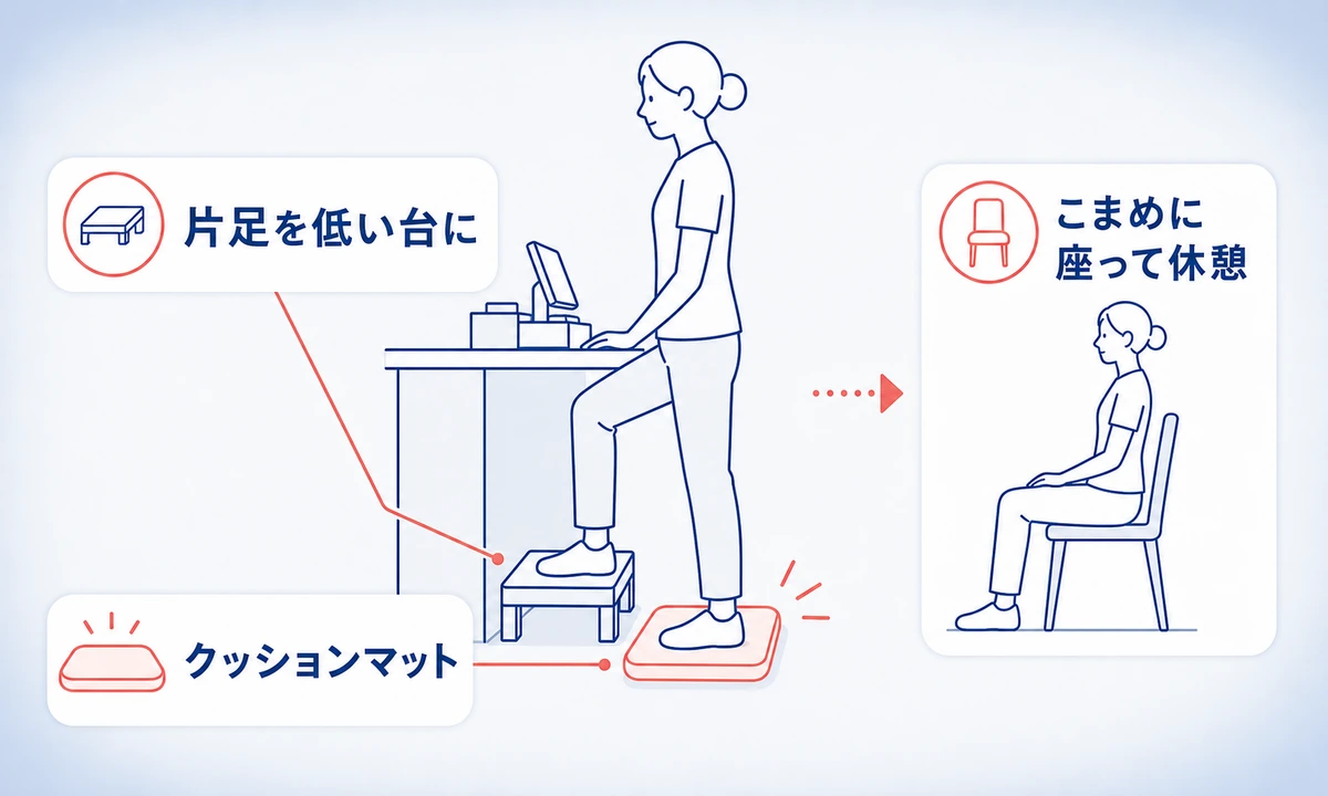 変形性膝関節症で仕事は続けられる？立ち仕事の注意