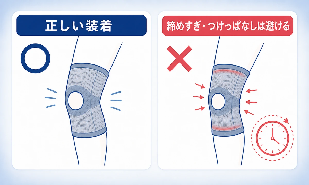 変形性膝関節症のサポーター(膝装具)は必要？してはいけない使い方