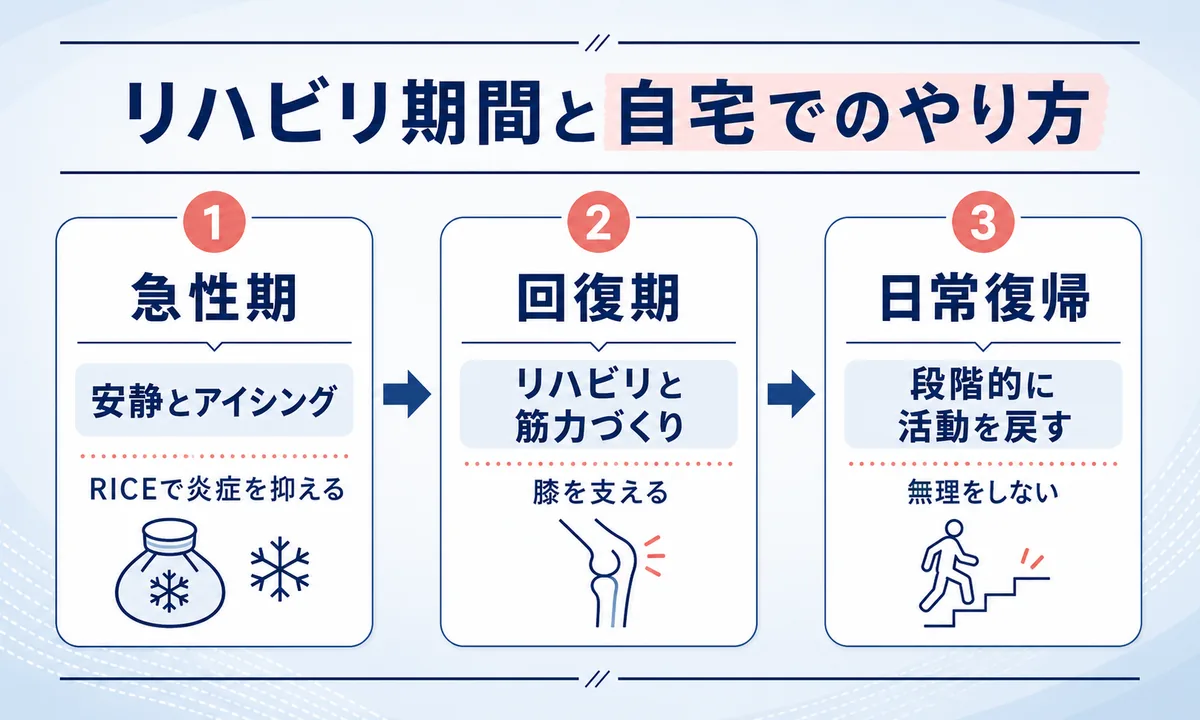 半月板損傷のリハビリで回復を早める