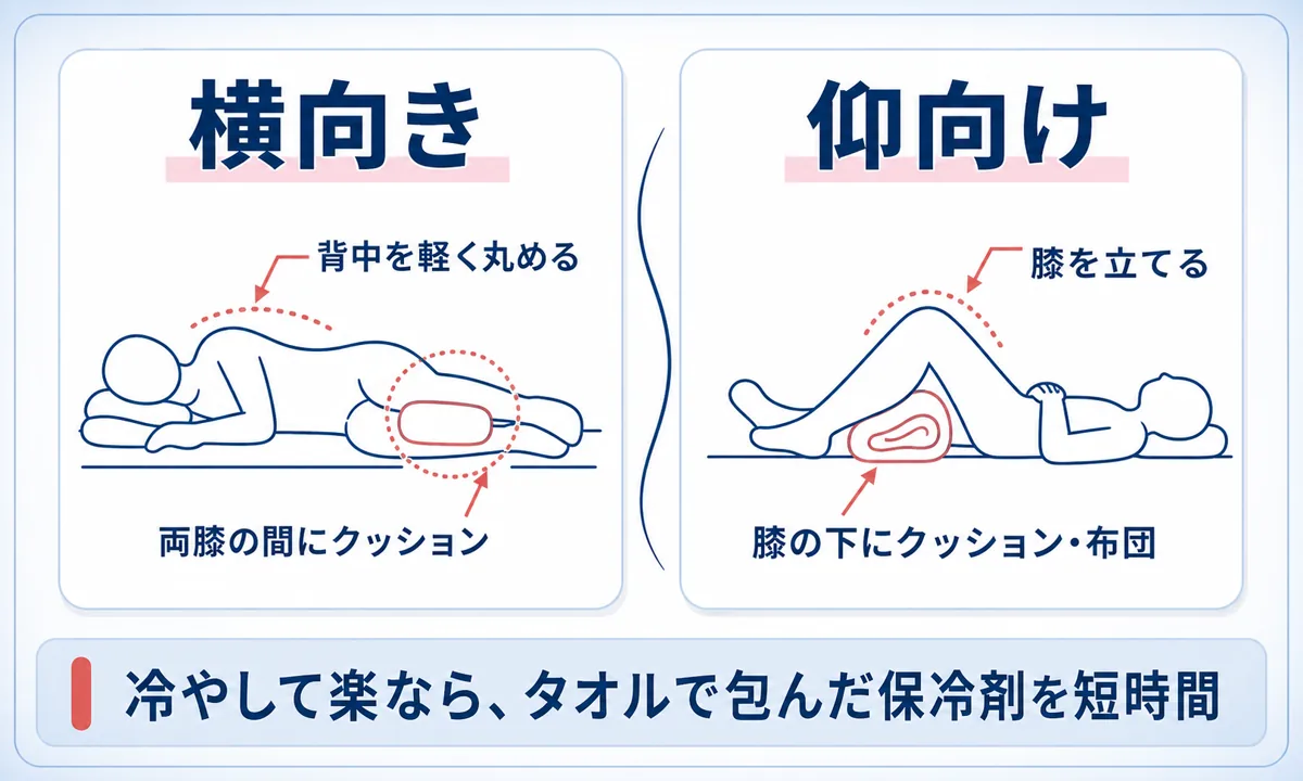 ぎっくり腰の発症直後にやってはいけないこと