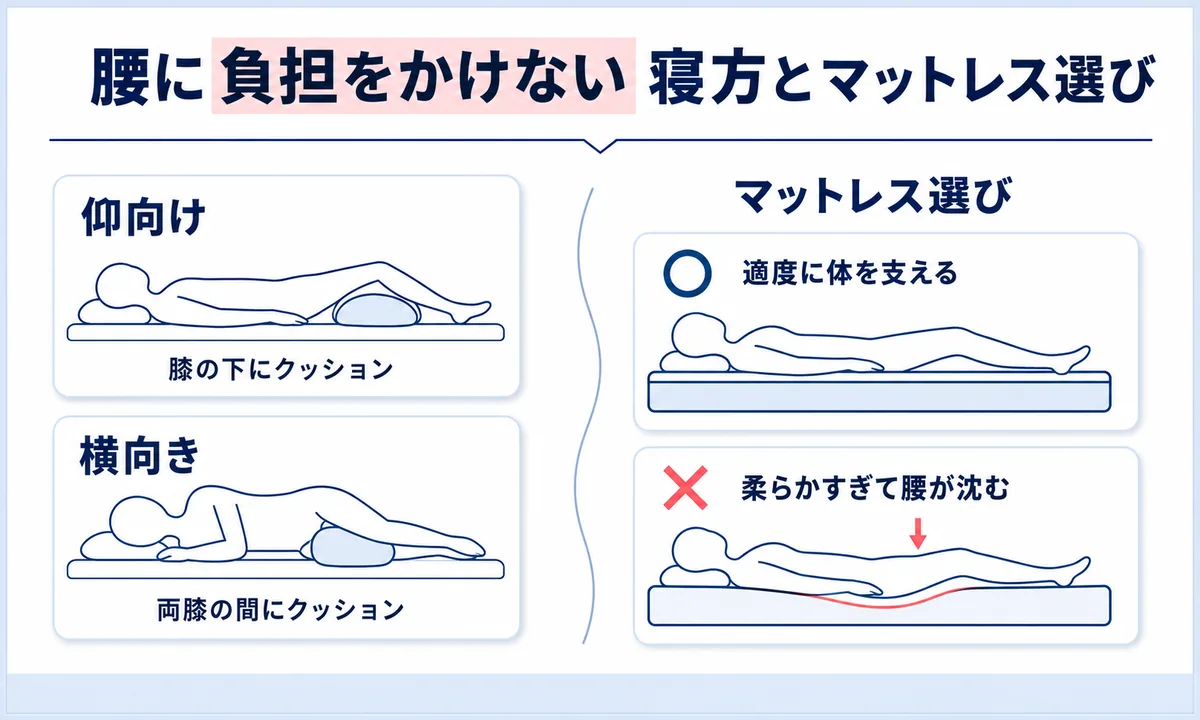 ぎっくり腰でやってはいけない寝方と座り方・姿勢