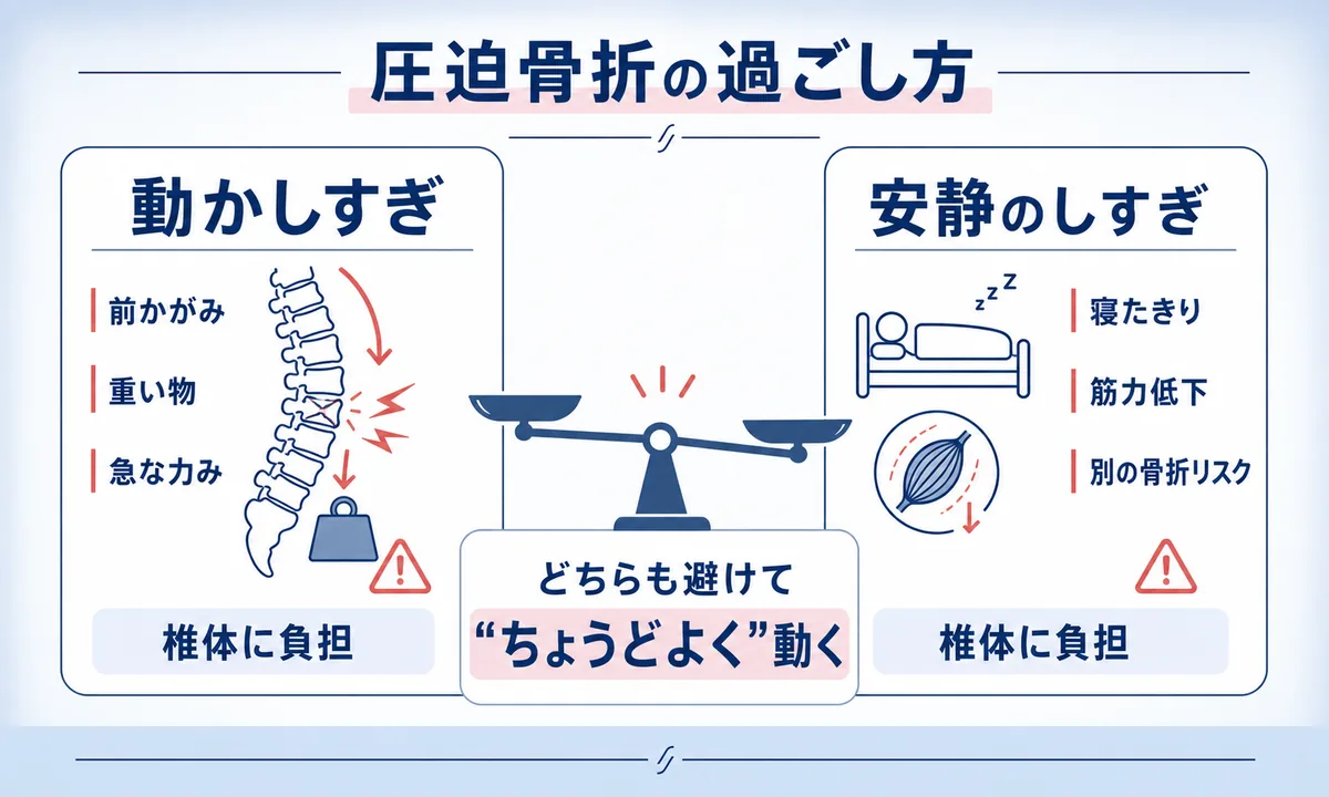 圧迫骨折でやってはいけないことの全体像
