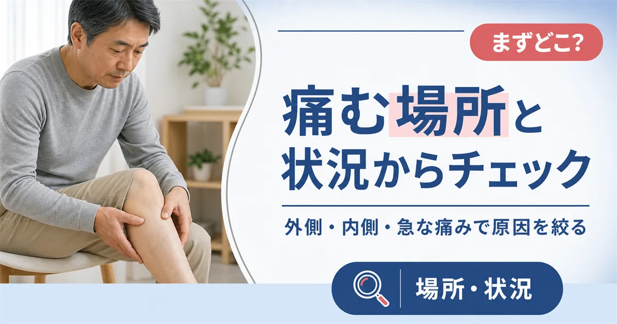 膝の裏が痛いのはなぜ?痛む場所や状況から原因をチェック