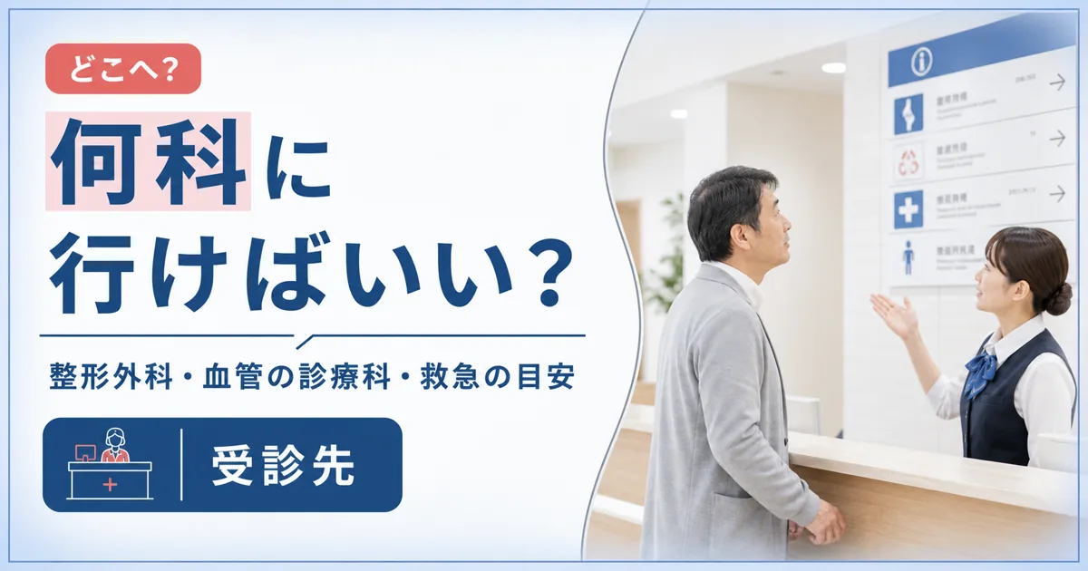 膝の裏が痛いときは何科に行けばいい?