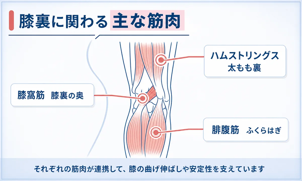 膝の裏の筋や腱が痛いときの原因