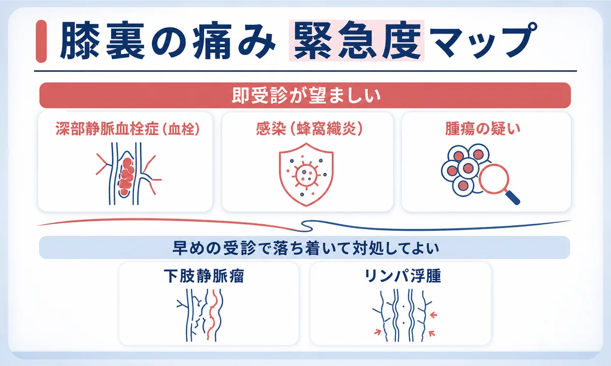見逃したくない膝の裏の痛みの原因