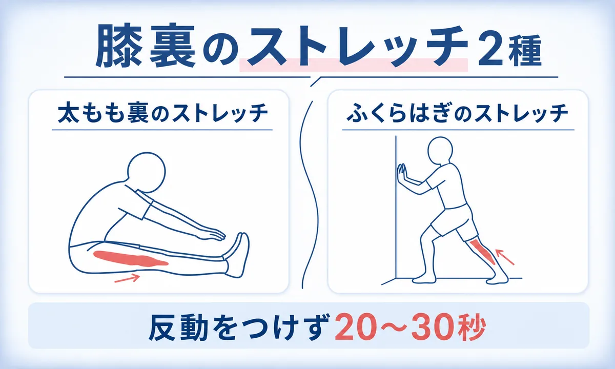膝の裏が痛いときの対処法