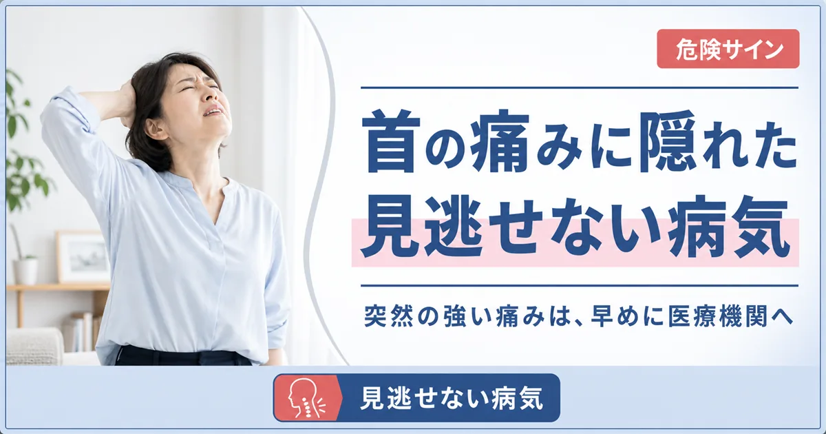 首の痛みに隠れた見逃せない病気