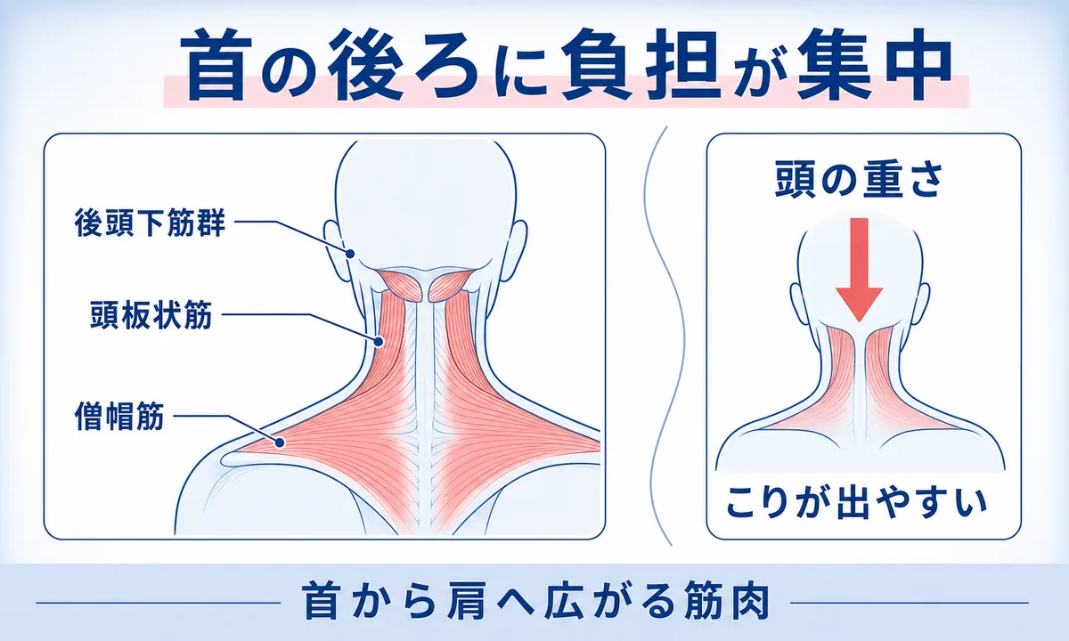 首の後ろが痛いときに考えられる原因