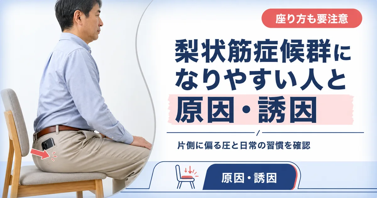 梨状筋症候群になりやすい人と原因・誘因