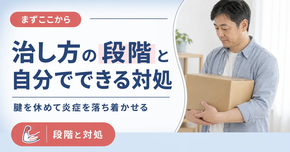 テニス肘の治し方の段階と自分でできる対処法