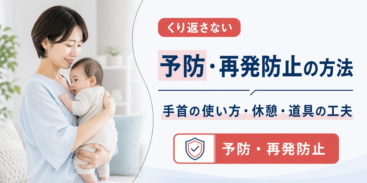 腱鞘炎を予防・再発防止する方法