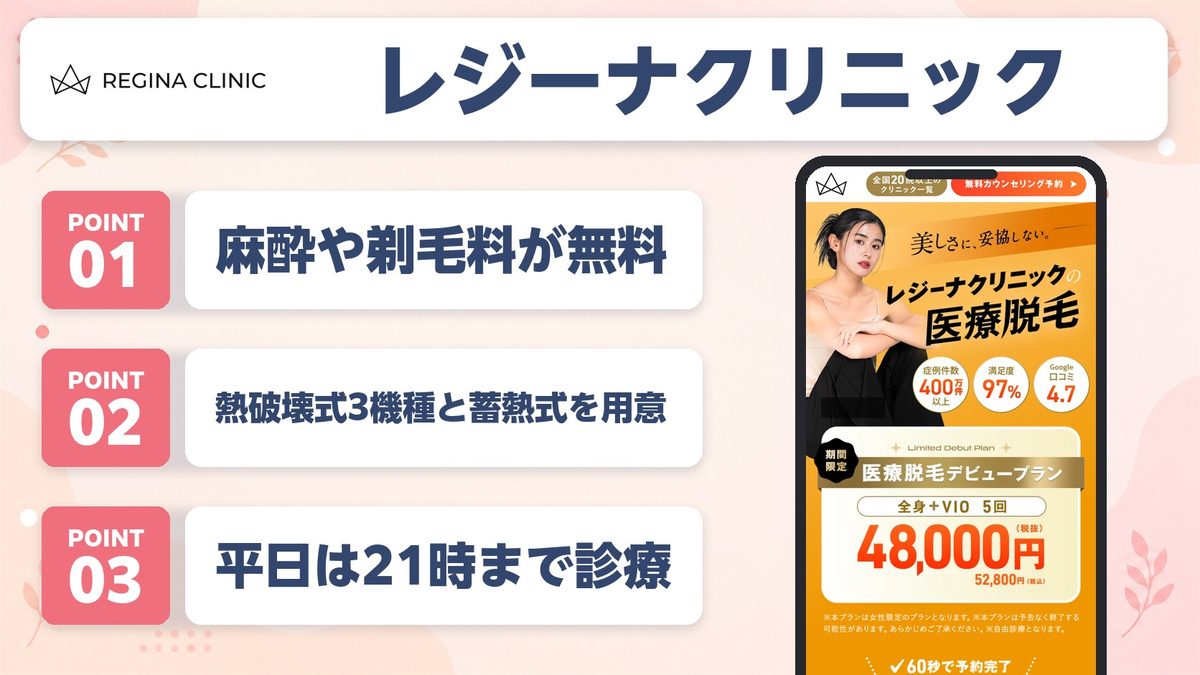 レジーナクリニック千葉院の特徴まとめ
