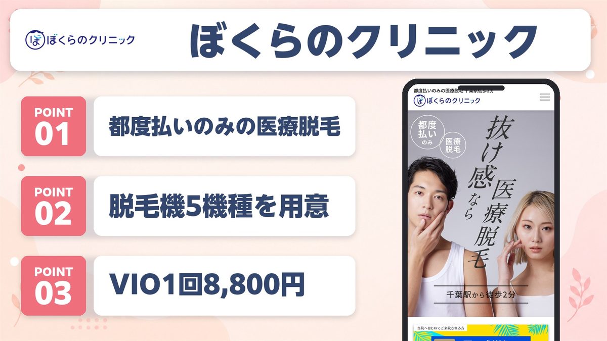 ぼくらのクリニックの特徴まとめ