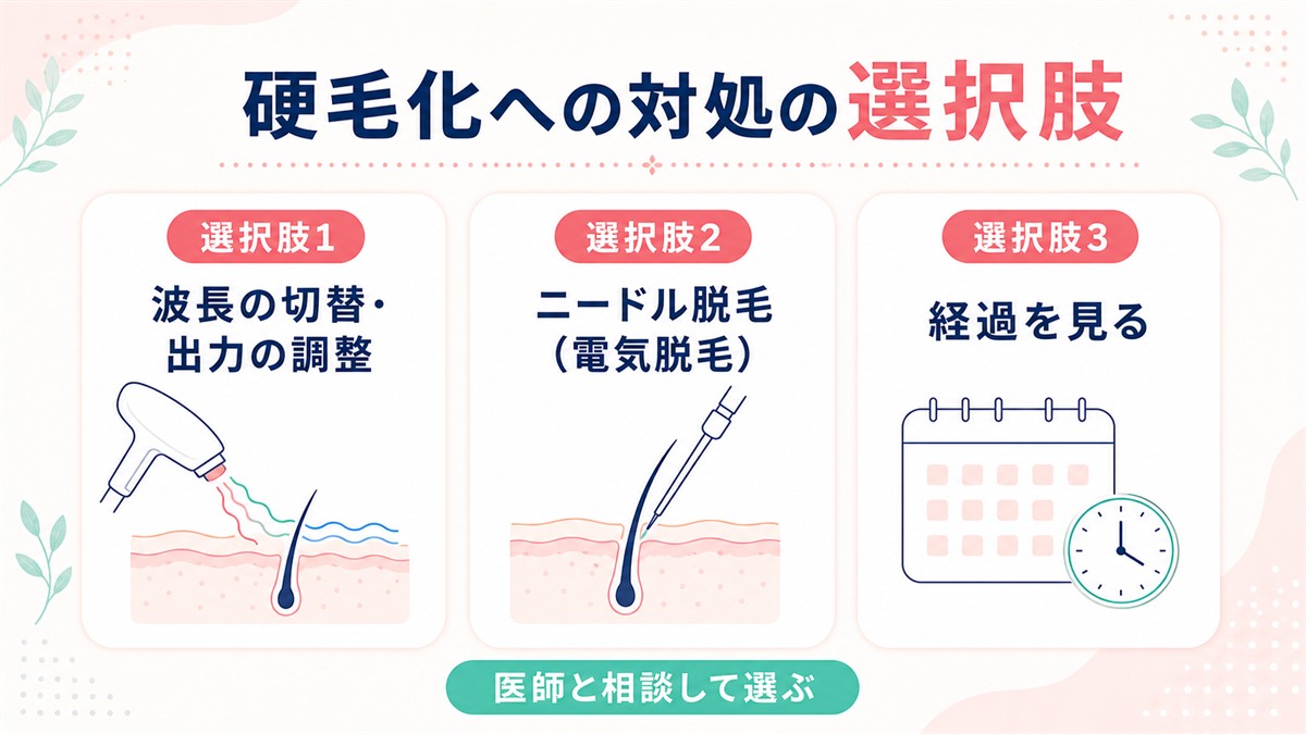 硬毛化の対処法とやってはいけない自己処理
