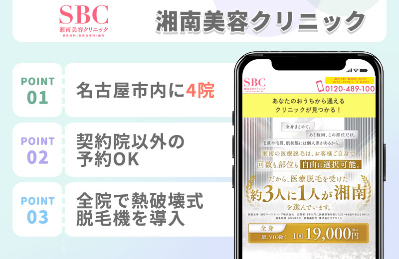 湘南美容クリニックの医療脱毛特徴まとめ