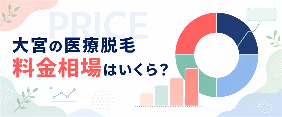 大宮で医療脱毛にかかる料金相場はいくら？