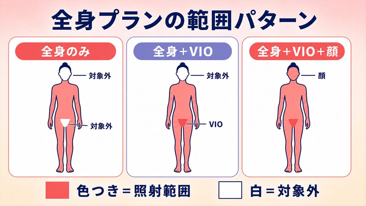 大宮の医療脱毛は全身と部位別のどちらを選ぶ？