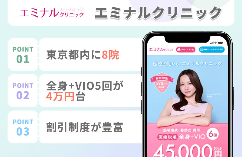 エミナルクリニックの特徴まとめバナー