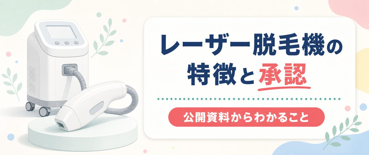 ジェントルレーズプロが分類されるレーザー脱毛機のイメージ図
