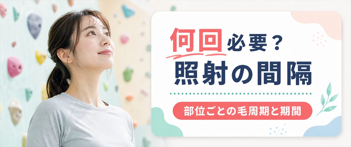 スプレンダーXが何回必要かと照射の間隔