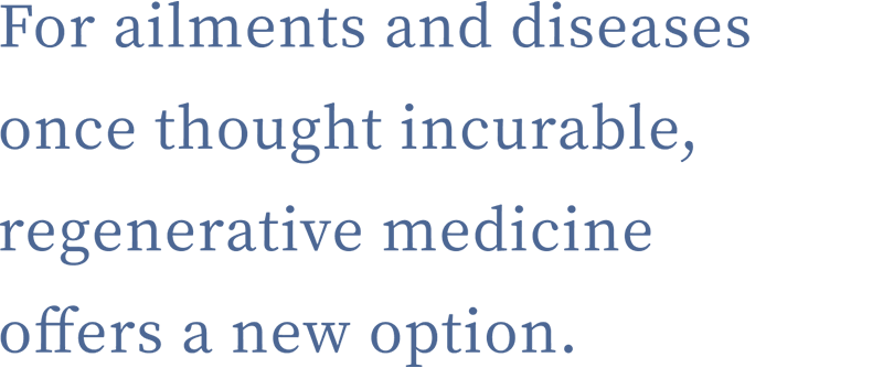 New treatment options for disorders and diseases that were previously thought to be incurable